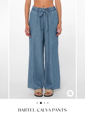 Velvet Heart denim wide leg Bartel Calva Pants
